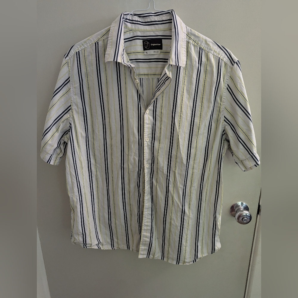 Original Use Men's Casual Shirt Button Down Summer Vacation Cruise